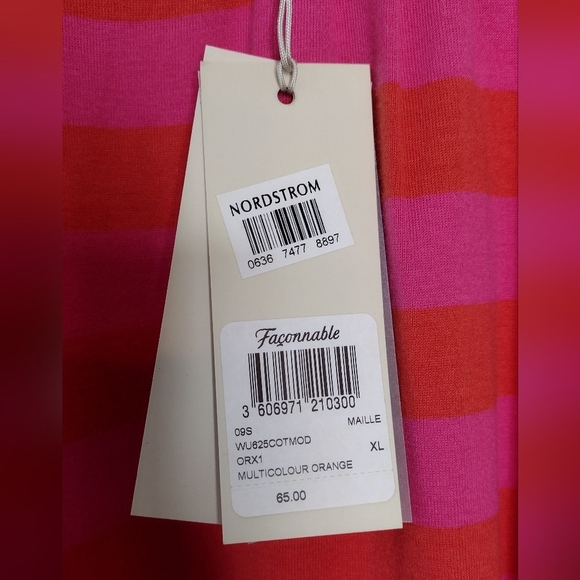 NWT Faconnable Maille Striped Short Sleeve Shirt - Picture 11 of 15